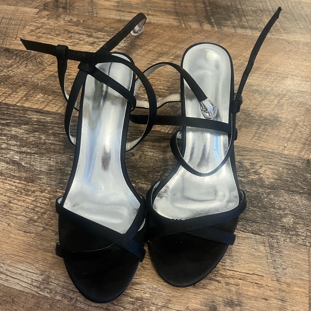 Elegant Black Strappy Heels